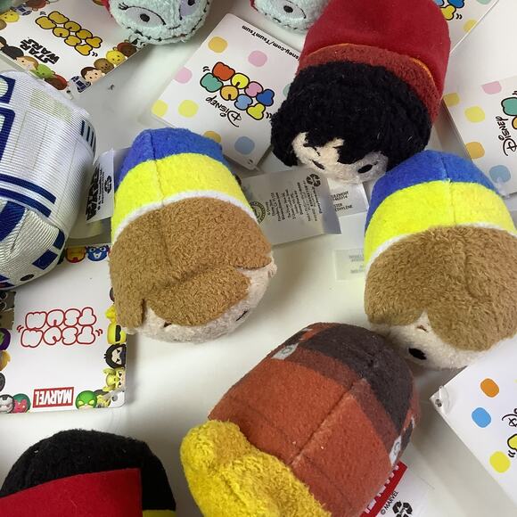 Disney Tsum Tsum Mini Plush Lot of 14 Disney Marvel Disney Store Tsum Tsums NWTs - Picture 13 of 14